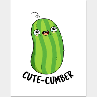 CuteCumber Cute Cucumber Pun Posters and Art